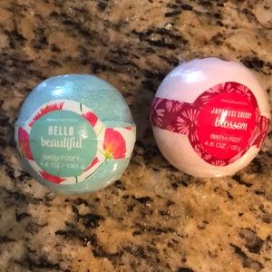 Two bath bombs